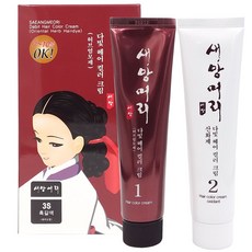 새앙머리 다빛 새치커버 허브 크림 염색약 (새치커버/패션컬러)허브염모제, 3에스 흑갈색, 1개