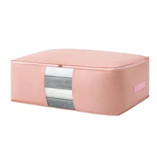 의류 및 이불용 접이식 보관 가방 이동 포장용 초대용량, 03 52x35x16cm, 1개, 01 Pink