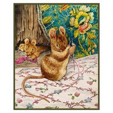 Orenco Originals Mouse Helps Tailor of Gloucester Inspired by Beatrix Potter Counted Cross Stitch
