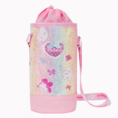 WINGHOUSE 漸變珍珠閃亮可愛水瓶十字水瓶袋, 粉色的