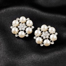 [럭셔리] 진주+다이아몬드 밍크 단추 26mm (NK017) - 프리미엄 코트 전용 대형 사이즈, 4