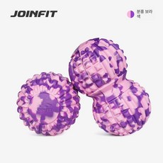 땅콩형 볼란스볼 마사지볼 근육 이완 요가 스트레칭 지압, 1개, 원형 + 땅콩 핑크퍼플 더블 플로팅 포인트