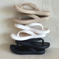 무명 플립 플랍 쿠션 슬리퍼 쪼리 여성