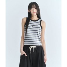 [백화점 정품] 코드그라피 매장정품 CODEGRAPHY (우먼) 스트라이프 슬리브리스-다크 네이비