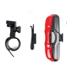 LED 5구 자전거 일자형 후미등(WS-501) plu+328Bl