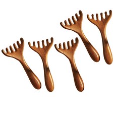 라이프핵 두피 페이스 마사지 빗 괄사, 5개