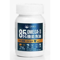 貓狗夢公園【汪喵星球】85% Omega-3機能魚油60顆/瓶 專為犬貓設計卵磷脂 魚油 （心臟plus), 60, 心臟plus, 1個