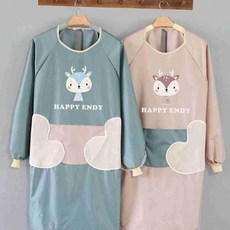 아동용 긴팔 방수 앞치마 생활방수 앞치마, 단일상품0