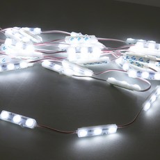 LED 3구 모듈 DC 12V 간판 제작 조명 방수 IP68 삼성칩 50개, 10000K(화이트)