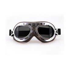 CRG Sports 빈티지 에이비에이터 파일럿 스타일 오토바이 크루저 스쿠터 고글 T08 T08BCB - 페어런트, 스모크 렌즈 다크 초콜릿 패딩