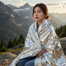 은박 담요 러닝 마라톤 서바이벌블랭킷 응급 비상 조난 생존 은박지 보온포 비상용 키트, 210-130