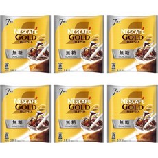 인스턴트 커피 네스카페 골드 블렌드 포션 무가당 7개x6봉지 아이스커피 농축 희석, 7개