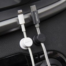 제노바 스마트 케이블 자석홀더 (4P), 블랙, 4개