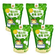 애니몰파크 햄스터 목욕모래 사과향, 4개, 1kg
