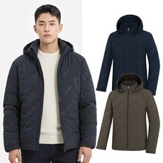 비티알 남성 겨울 덕다운 튜브 믹스 골프 패딩 자켓 BSC662VJ9M