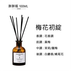 Twinko HM214 擴香瓶 植物精油 聖誕禮盒, 1個, 梅花初綻(胖胖瓶)