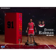ENTERBAY NBA系列 RM-1059 公牛隊 丹尼斯 羅德曼 Dennis Rodman 小蟲 三頭雕, 1個