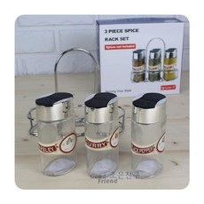 시노글라스 양념병 타원 4pcs 세트 소금 후추통, 1개