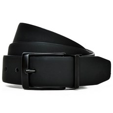 나이키골프 남성 스우시 로고 블랙 버클 양면 벨트, 002 블랙/브라운 L, 1개