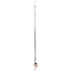 EISCO 50mL 아크릴 뷰렛 - 클래스 B - 0.1mL 블루 그라데이션 - PTFE 키 스톱콕 포함, EISCO 50mL 아크릴 뷰렛 - 클래스 B - 0.