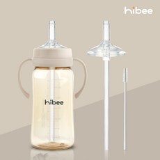 /하이비 간편 젖병빨대 2단계 1P 더블하트 모윰 호환 100%국내제조, 투명, 1개, 270ml