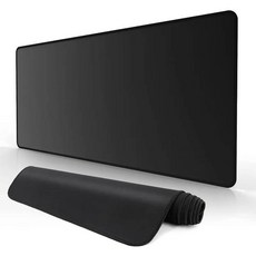 마우스온열패드 XXL 대형 블랙 마우스 패드 게이밍 게이머 카펫 PC 데스크 매트 키보드 컴퓨터, Black