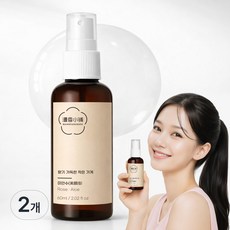 만향소포 다마스크 로즈 미스트 진정 보습 빠른 흡수 휴대용 승무원 미스트, 2개, 60ml