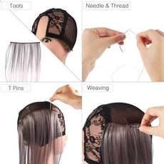 바늘 바느질 50 제작 머리카락 손 바늘용 곡선 개 바늘 직조 가발 카펫용, 1개