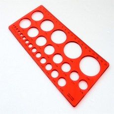 루루픽스마켓 원형 도형자 모양자, 소