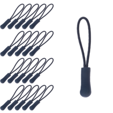 지노 다용도 스트랩 손잡이 끈 지퍼 고리, 20개, 라이트블루