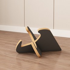 스케이드보드 거치대 받침대 랙 스케이트보드 보관대 디스플레이 홀더, 미니멀 스타일, 검은색, 1개