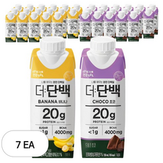 더단백 드링크 초코 250ml 18p + 바나나 250ml 18p, 7박스