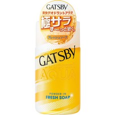 GATSBY (개츠비) 파우더 데오도란트 아쿠아 신선한 비누 (의약 부외품) 160mL