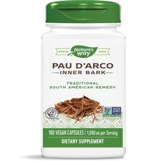 Nature's Way 然萃維 保哥果樹皮萃取素食膠囊, 180顆, 1罐