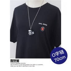 【限時下殺 臺灣出貨】 飾品 日韓風ins自製日系嘻哈閃光復古照相機單反項鍊土酷蹦迪吊墜毛衣鏈, 1個, O型鍊70cm