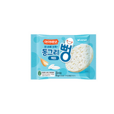 아이배냇 유아용 동그리뻥 쌀과자, 백미맛, 15g, 5개