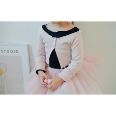 하트골지가디건 (2color) 여아발레복 아기 유아 키즈 여아 발레티 발레가디건