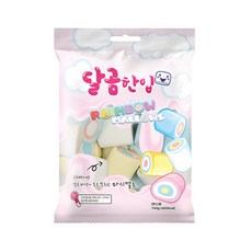 달곰한입 마시멜로우 레인보우 캠핑간식, 1개, 140g