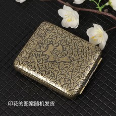 新品金屬鐵夾煙盒粗支專用20支裝康斯坦丁抗壓創意復古送男友, 1個, 浴血黑幫:無規格