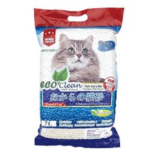 ECO Clean 豆腐貓砂 天然豆渣多倍纖維 快速吸收 吸水力強 7L, 原味, 1袋