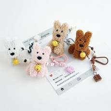 ウィティウィグキュニックかわいいモコモコ犬のぬいぐるみバッグキーホルダー--355661
