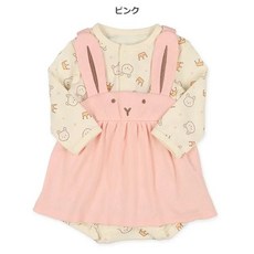 日本西松屋 花朵格紋裙套裝 兩件式寶寶包屁裙