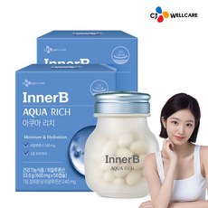 CJ 이너비 아쿠아리치 고함량 히알루론산 피부 건강, 56정, 2개