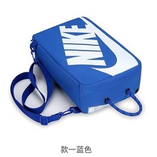 戶外運動便攜式球鞋袋健身時尚手提包單肩籃球鞋收納包鞋子收納袋, 020藍色, 1個