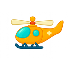 티셔츠에코백DIY전사지(말랑꿈틀ILY(G)알파벳운송수단, 1개, 헬기