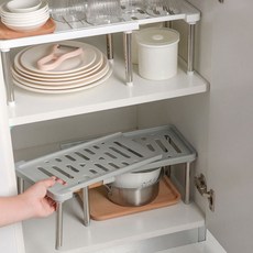 싱크대하부선반 길이조절 주방 수납 정리선반 yss+2703da