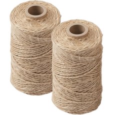 황마끈 포장끈 선물포장 마끈 롤 공예 DIY 대용량 황마로프, 2개, 1mm, 베이지 100M