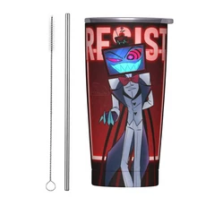 하즈빈 호텔스 알라스토르 복스 2 20온스 텀블러 스테인리스 스틸 이중벽 진공 단열 머그컵 빨대 포함, 01 20OZ, 12 6