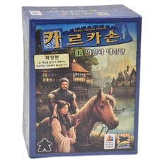 카르카손 확장 여관과 대성당 보드게임 추리 협동 전략 학생 어린이 가족 커플 패밀리 게임, 1개