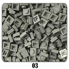 100G 플레이트 MOC 부품 1x1 빌딩 블록 DIY 픽셀 아트 QR 코드 벽돌 모자이크 어린이 장난감 52 가지, 23 03
